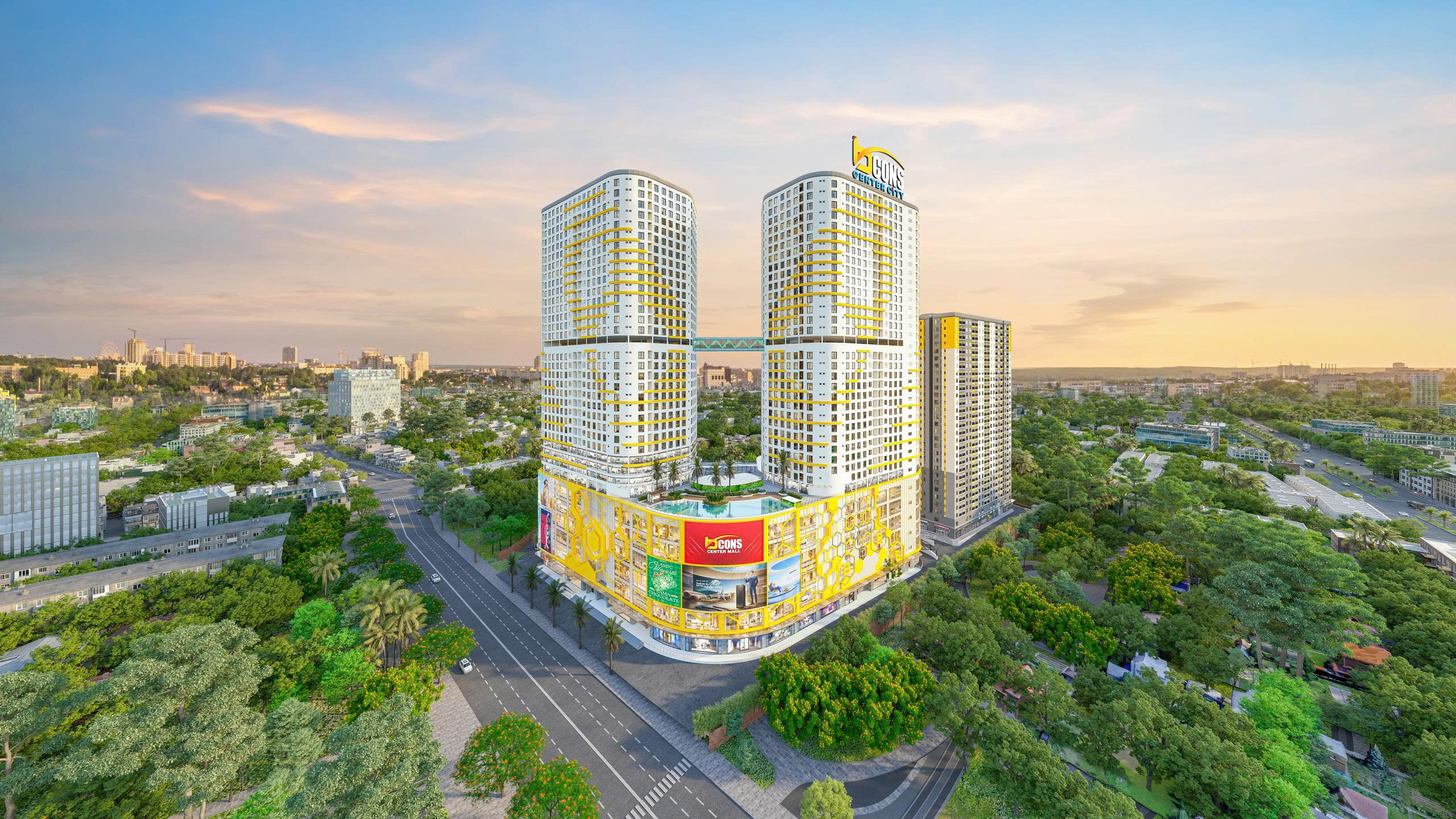 Bcons Center City — Phối cảnh tổng thể